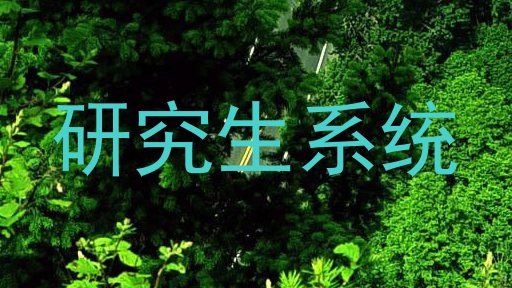 研究生系统