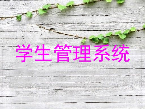 学生管理系统