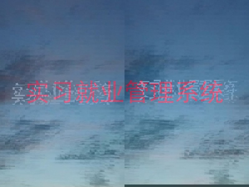 实习就业管理系统