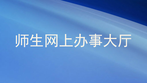 师生网上办事大厅