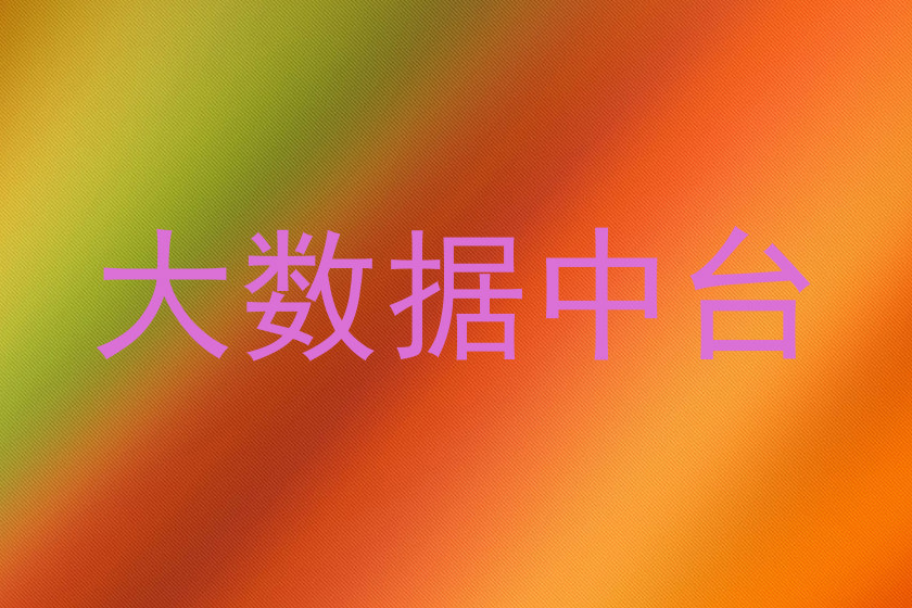 大数据中台