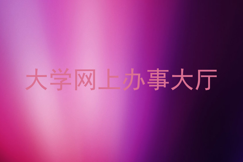 大学网上办事大厅