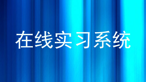 在线实习系统
