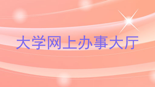 大学网上办事大厅