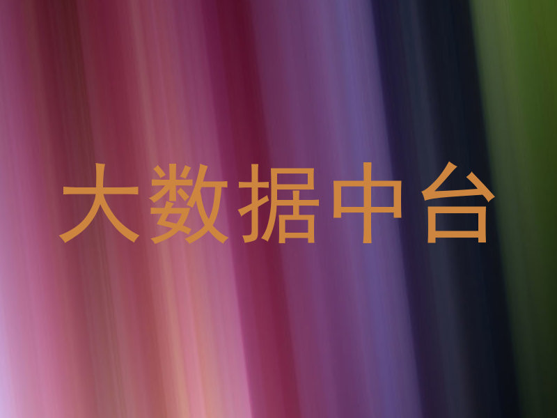 大数据中台