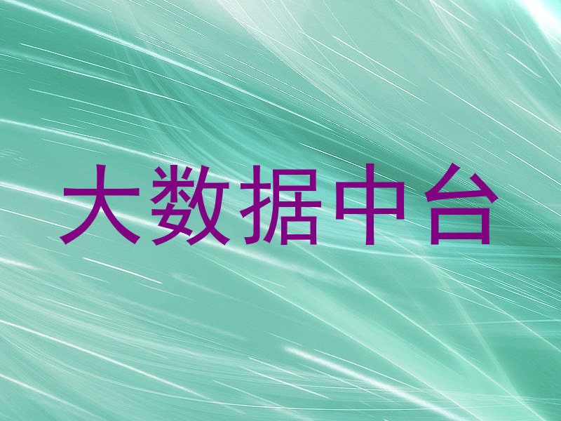 大数据中台