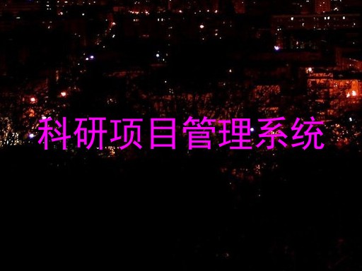 科研项目管理系统