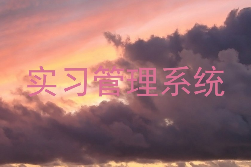 实习管理系统