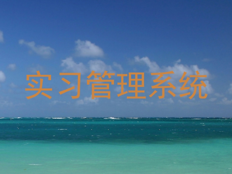 实习管理系统