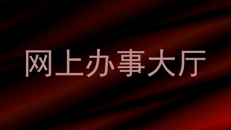 网上办事大厅
