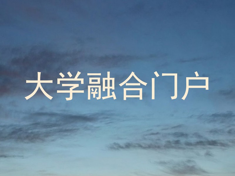 大学融合门户