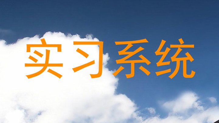 实习系统
