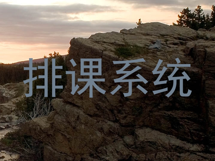 排课系统
