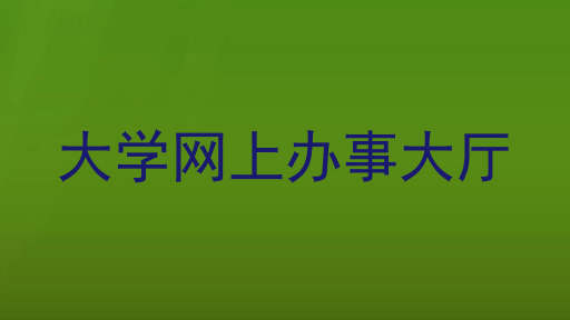 大学网上办事大厅
