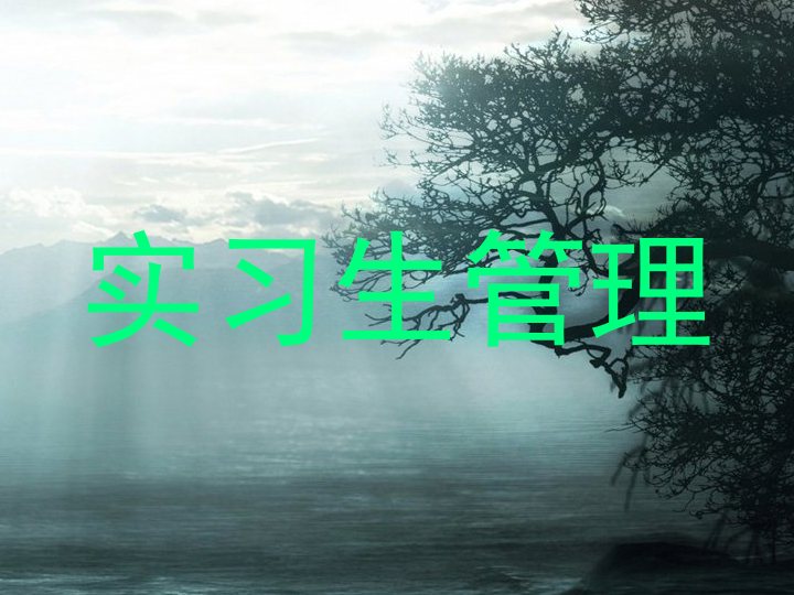 实习生管理