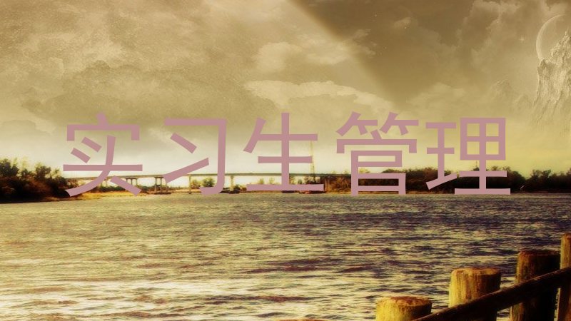 实习生管理