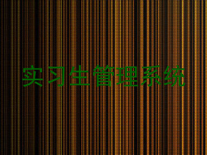 实习生管理系统