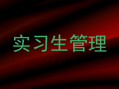 实习生管理