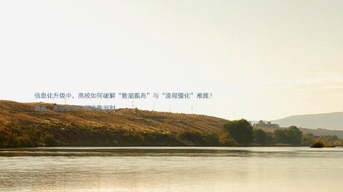 信息化升级中,高校如何破解“数据孤岛”与“流程僵化”难题?
摘要:高校信息化面临数据割