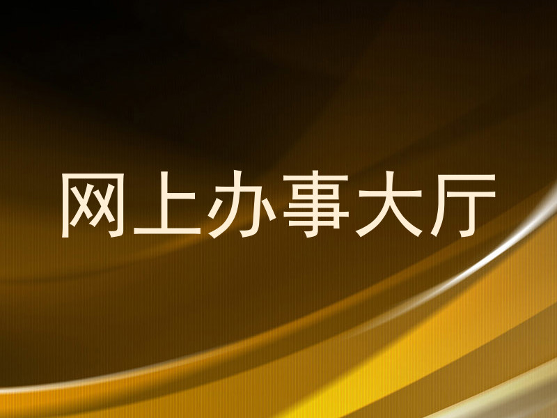 网上办事大厅