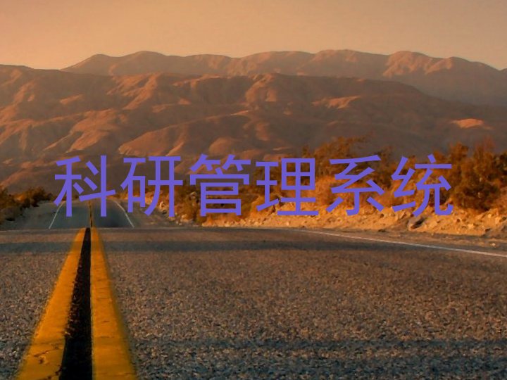 科研管理系统