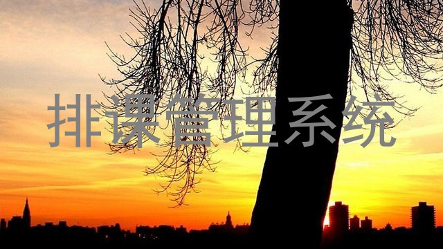 排课管理系统