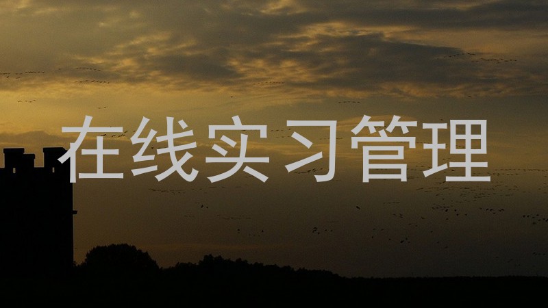 在线实习管理