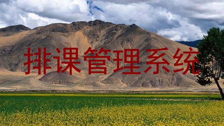 排课管理系统