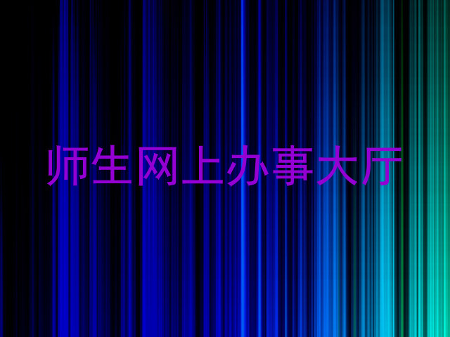 师生网上办事大厅