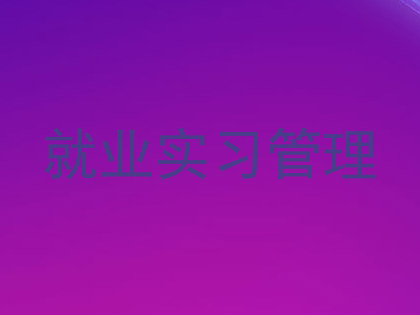 就业实习管理