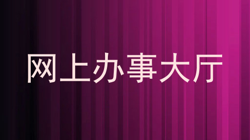 网上办事大厅