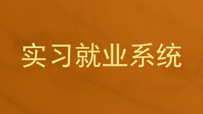 实习就业系统
