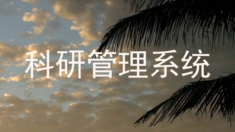 科研管理系统