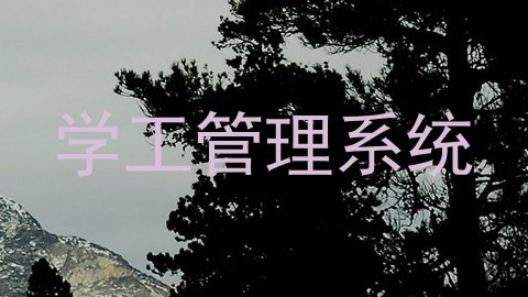 学工管理系统