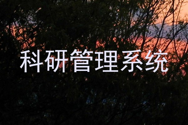 科研管理系统
