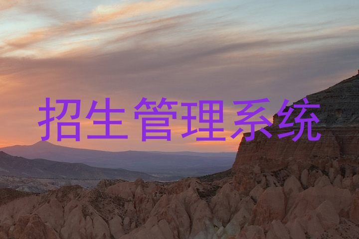 招生管理系统