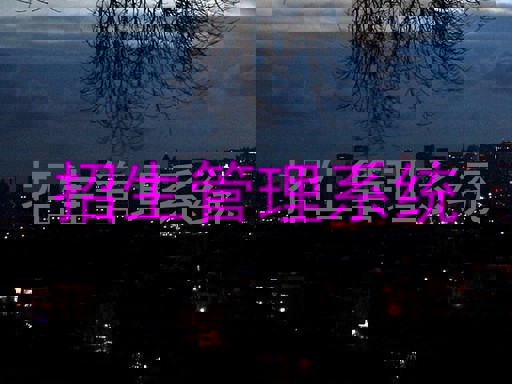 招生管理系统