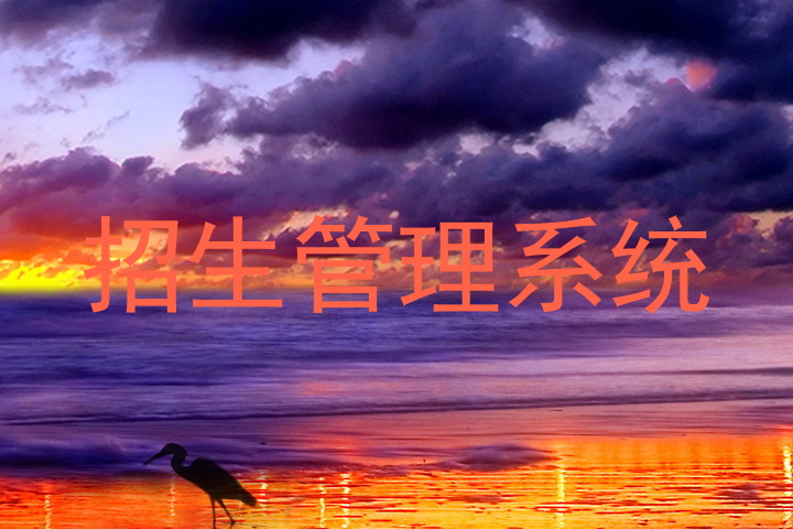 招生管理系统