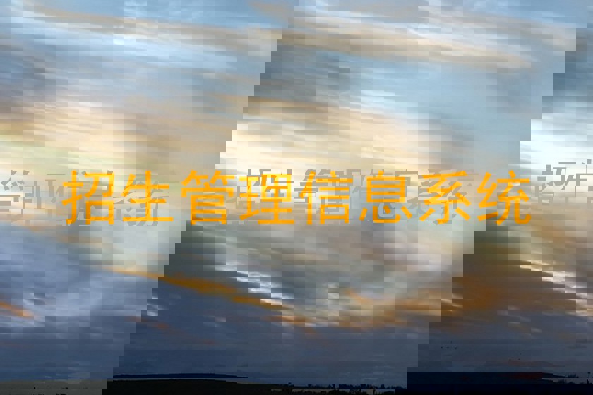 招生管理信息系统