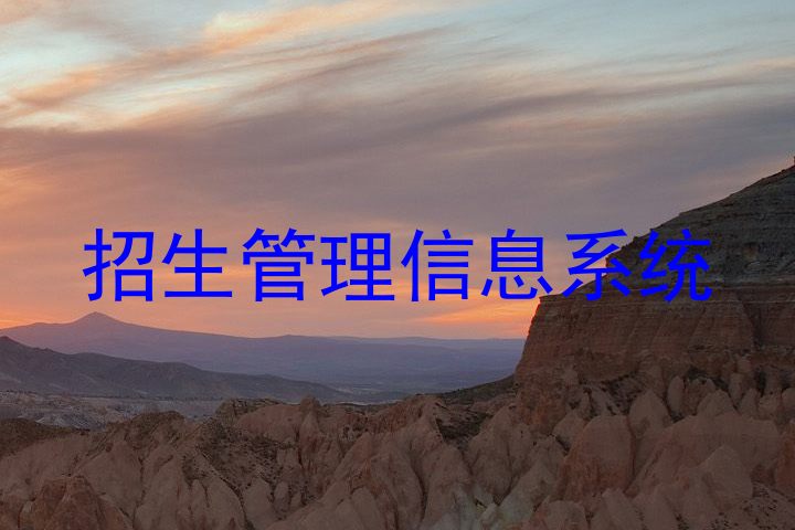 招生管理信息系统