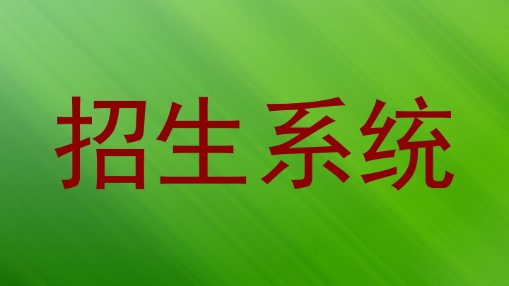 招生系统