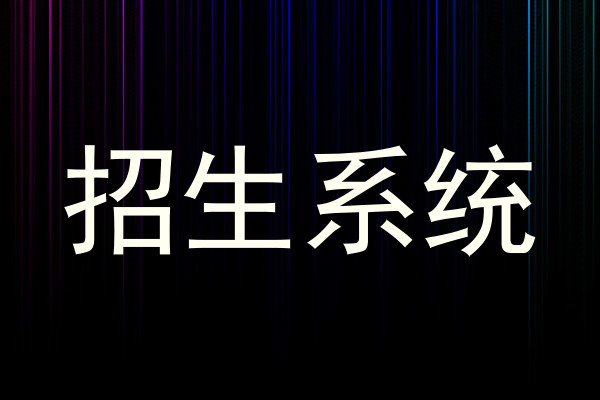 招生系统