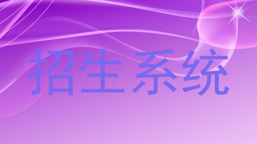 招生系统