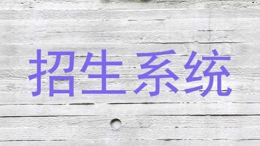 招生系统