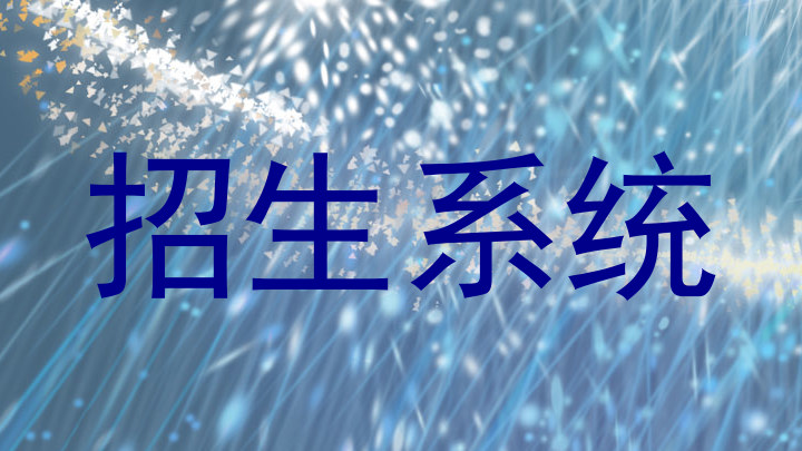 招生系统