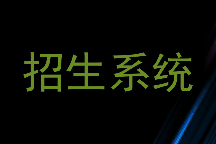 招生系统