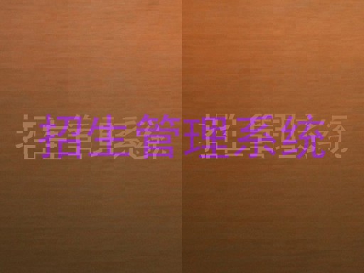 招生管理系统