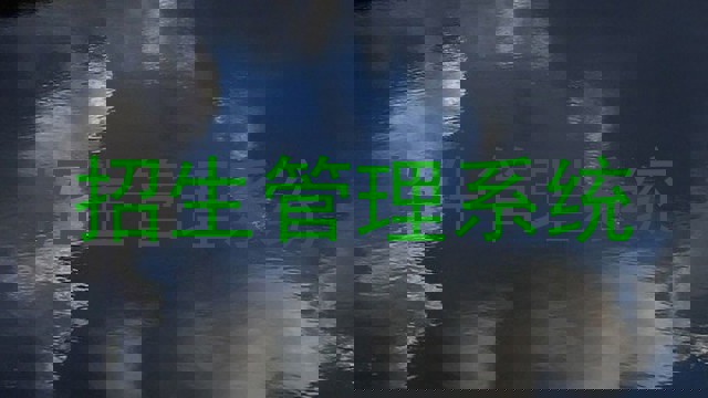 招生管理系统