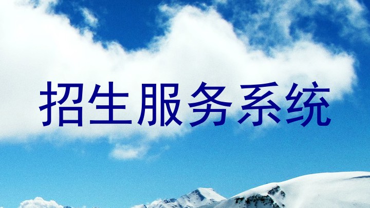 招生服务系统
