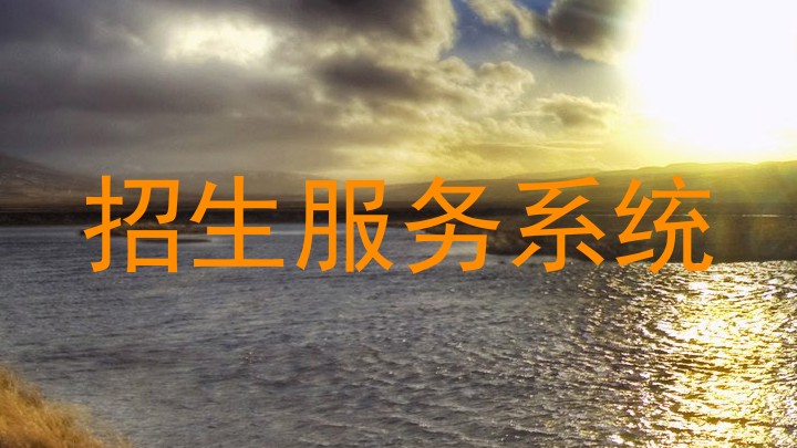 招生服务系统